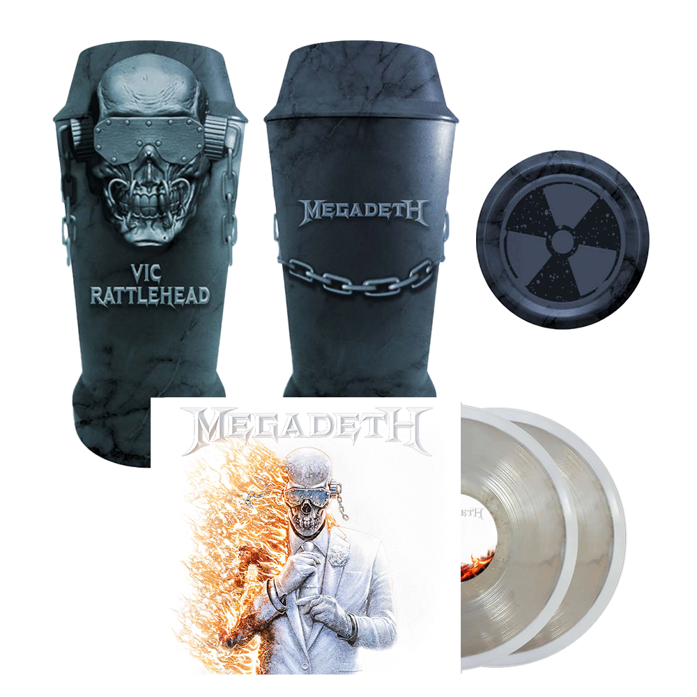 Megadeth Vic Warhead Urn + Collector LP Ultimate Fan Pack