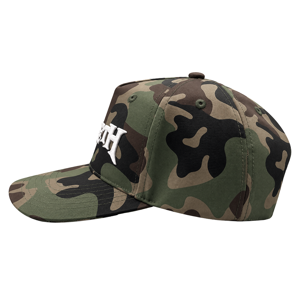 Camo Embroidered Logo Hat