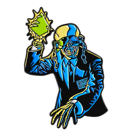 Rust In Peace Enamel Oversized Pin