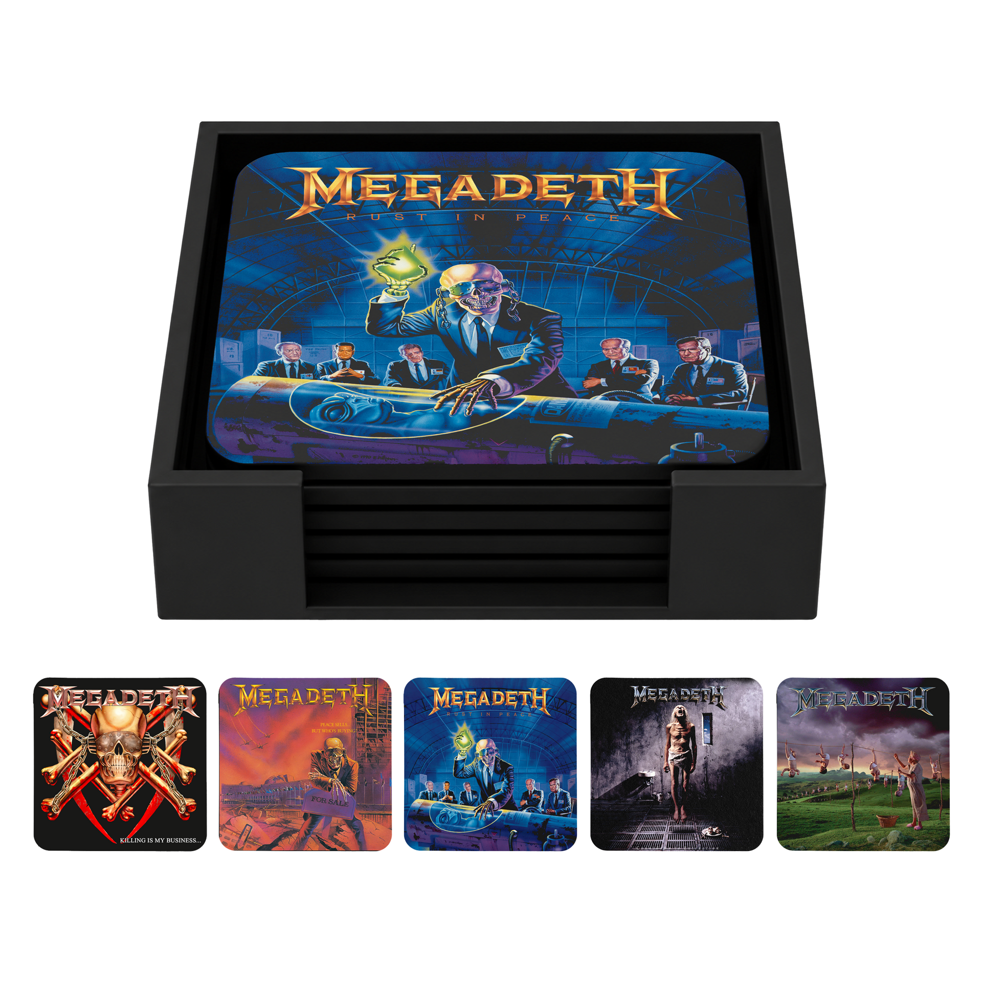 Album Archives Coaster Set – Megadeth Official Store