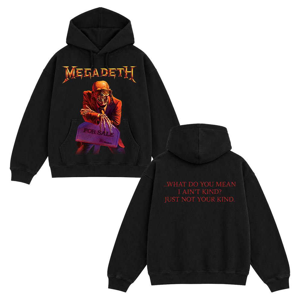 Megadeth Peace Sells hoodie front and back - official Megadeth merch