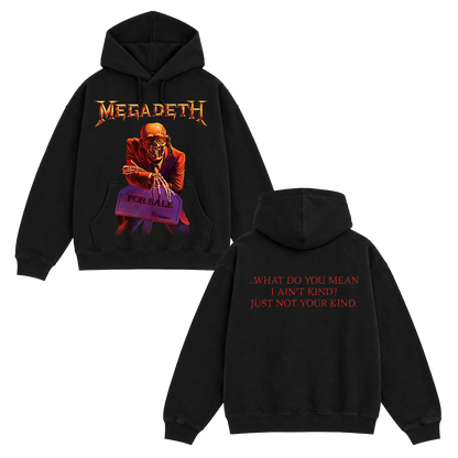 Megadeth Peace Sells hoodie front and back - official Megadeth merch