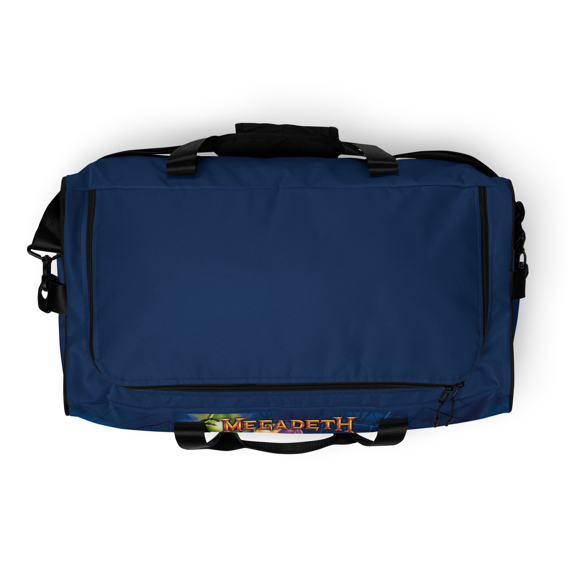Megadeth Rust In Peace duffle bag lifestyle view - official Megadeth merch