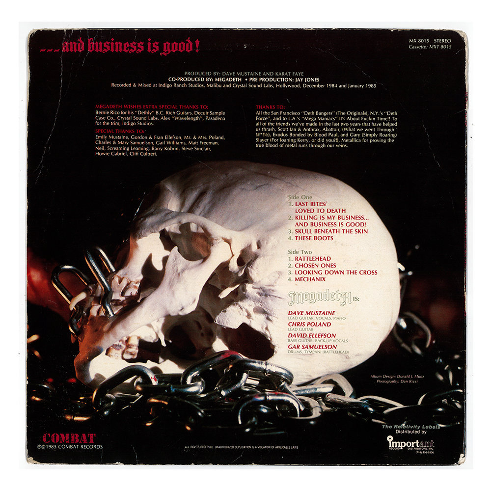 Killing Is My Business... and Business Is Good! 40th Anniversary 12" Metallic Gold LP